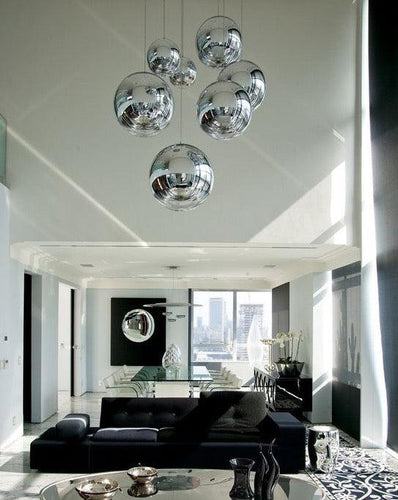 Tom Dixon Mirror Ball LED Pendant Light Silver