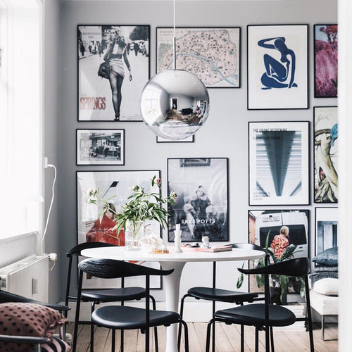 Tom Dixon Mirror Ball LED Pendant Light Silver