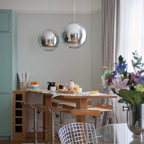 Tom Dixon Mirror Ball LED Pendant Light Silver