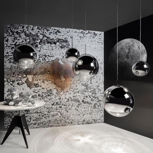 Tom Dixon Mirror Ball LED Pendant Light Silver