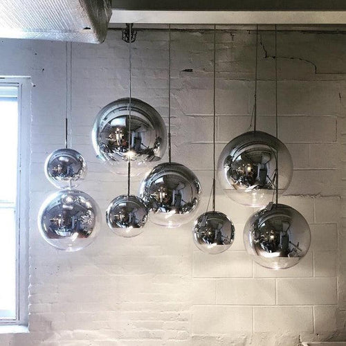 Tom Dixon Mirror Ball LED Pendant Light Silver