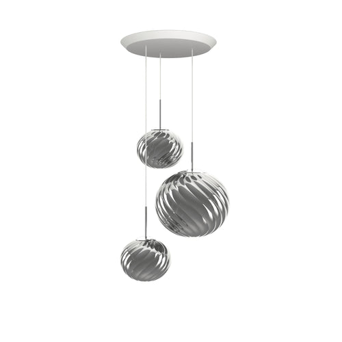 Tom Dixon Whirl Trio Round Pendant System