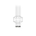 Vibia Wireflow Octogonal Suspension Light
