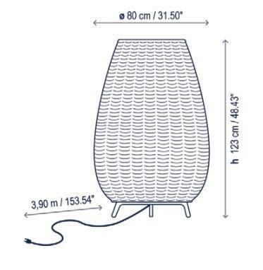 Bover Amphora 02 Outdoor Medium Floor Lamp