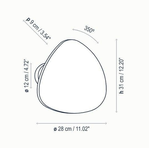 Bover Tria 04 Outdoor Wall Light