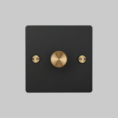 Buster + Punch 1G Black Dimmer Switch