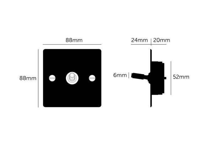 Buster + Punch 1G Intermediate Toggle Light Switch Steel