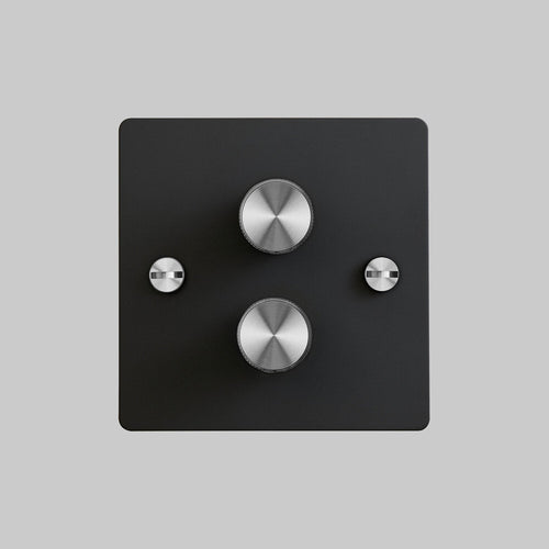 Buster + Punch 2G Black Dimmer Switch