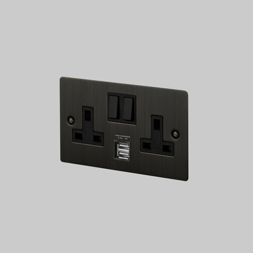 Buster + Punch 2G UK Plug Socket with USB
