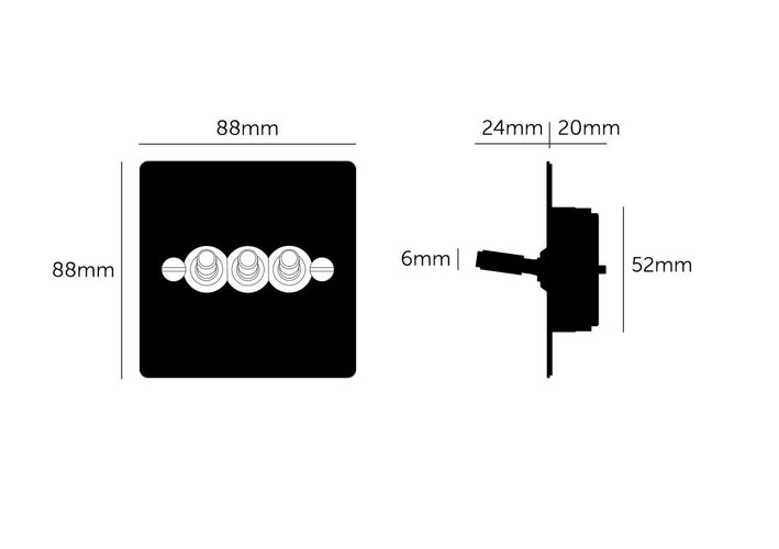 Buster + Punch Black 3G Toggle Light Switch