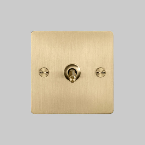 Buster + Punch Brass 1G Toggle Light Switch