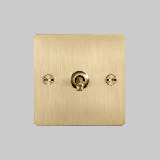 Buster + Punch Brass 1G Toggle Light Switch