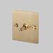 Buster + Punch Brass 1G Toggle Light Switch