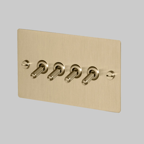 Buster + Punch Brass 4G Toggle Light Switch