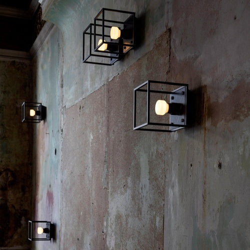 Buster + Punch Caged Small Wall Light Black