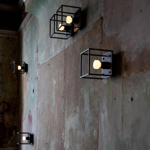 Buster + Punch Caged Small Wall Light Black