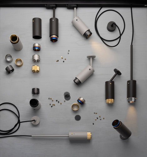 Buster + Punch Exhaust Pendant Light Graphite Linear