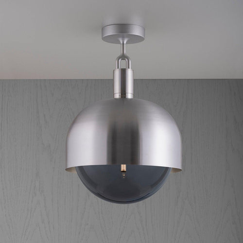 Buster + Punch Forked Ceiling Light Shade / Smoked Glass