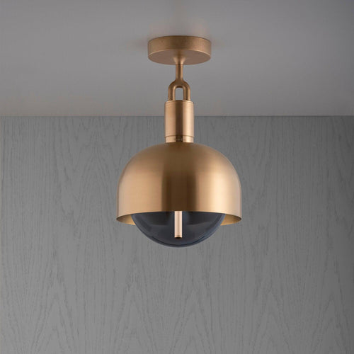 Buster + Punch Forked Ceiling Light Shade / Smoked Glass