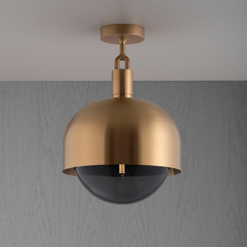 Buster + Punch Forked Ceiling Light Shade / Smoked Glass