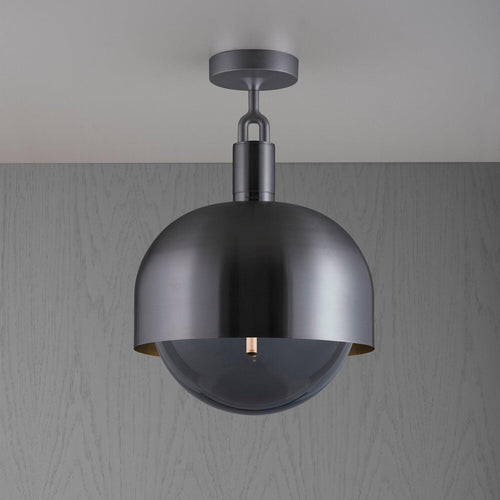 Buster + Punch Forked Ceiling Light Shade / Smoked Glass