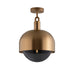 Buster + Punch Forked Ceiling Light Shade / Smoked Glass