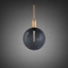 Buster + Punch Forked Pendant Light Smoked Globe