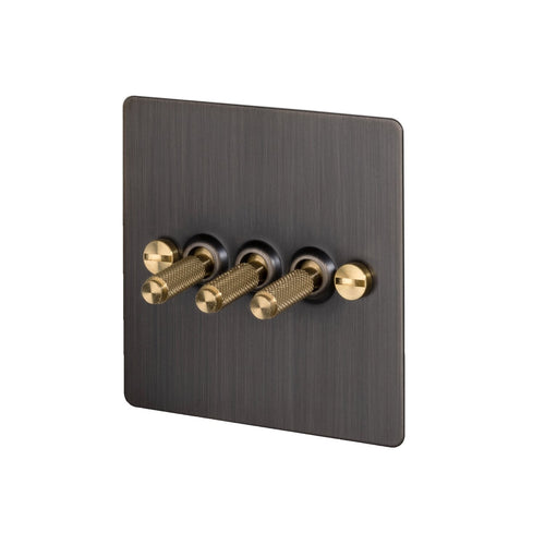 Buster + Punch Smoked Bronze 3G Toggle Light Switch