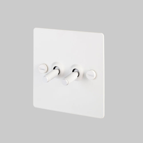 Buster + Punch White 2G Toggle Light Switch