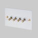 Buster + Punch White 4G Toggle Light Switch