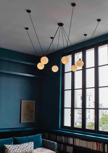 DCW Editions Les Acrobates De Gras No. 326 Glass Ball Pendant Light