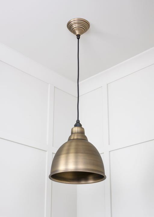 From The Anvil Aged Brass Brindley Pendant Light
