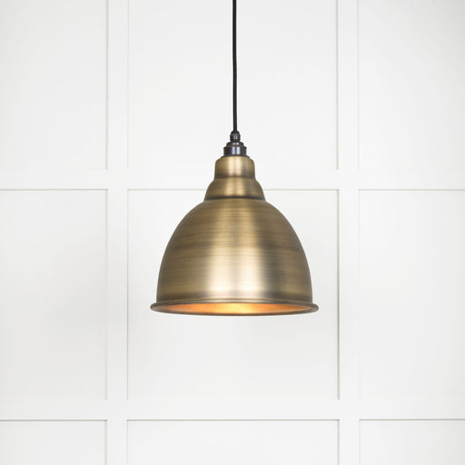 From The Anvil Aged Brass Brindley Pendant Light