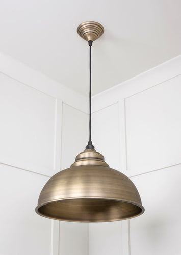 From The Anvil Aged Brass Harborne Pendant Light