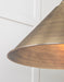 From The Anvil Aged Brass Hockley Pendant Light