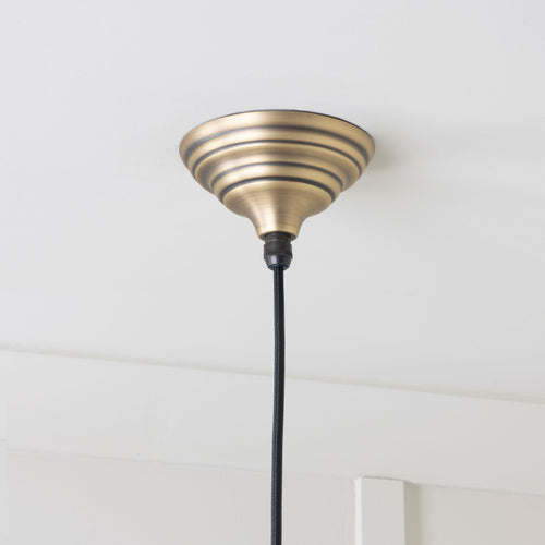 From The Anvil Aged Brass Hockley Pendant Light