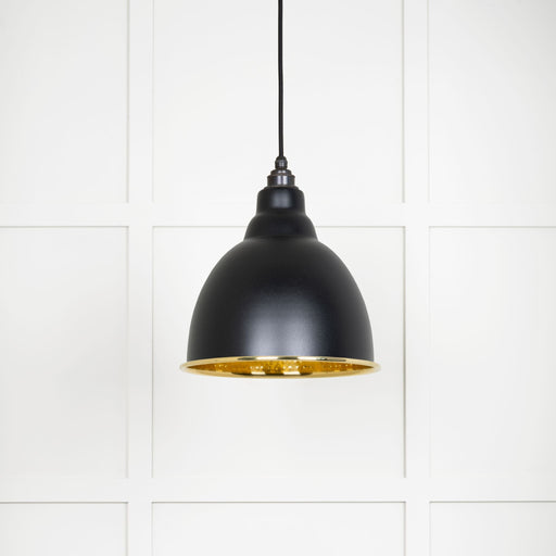 From The Anvil Hammered Brass Brindley Pendant Light