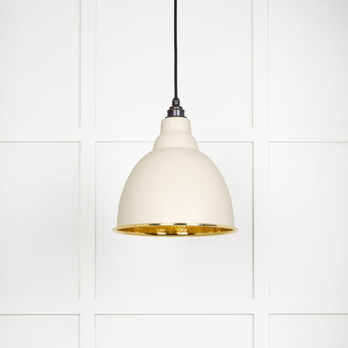 From The Anvil Hammered Brass Brindley Pendant Light