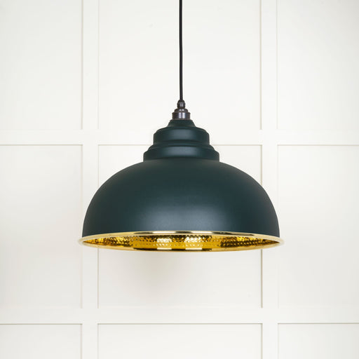 From The Anvil Hammered Brass Harborne Pendant Light