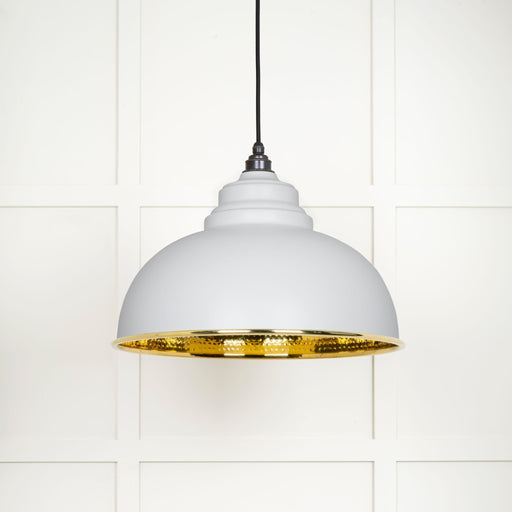 From The Anvil Hammered Brass Harborne Pendant Light