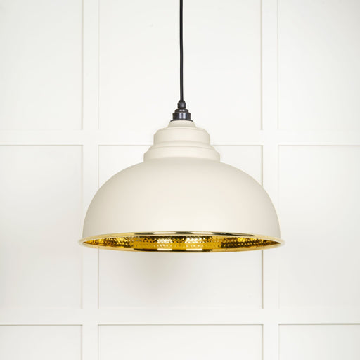 From The Anvil Hammered Brass Harborne Pendant Light