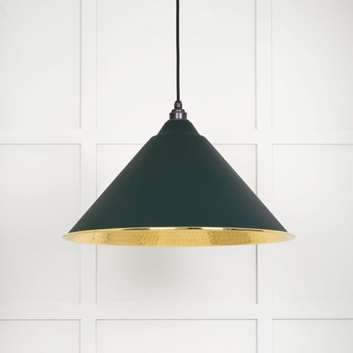 From The Anvil Hammered Brass Hockley Pendant Light