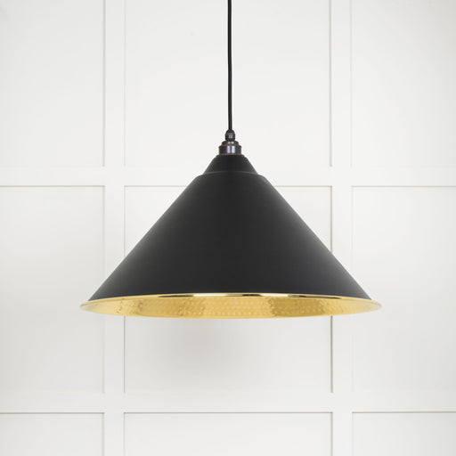 From The Anvil Hammered Brass Hockley Pendant Light