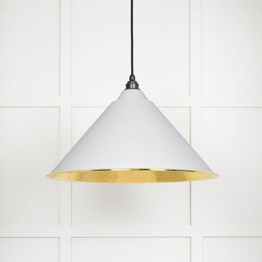 From The Anvil Hammered Brass Hockley Pendant Light