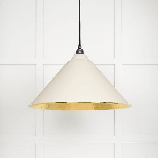From The Anvil Hammered Brass Hockley Pendant Light