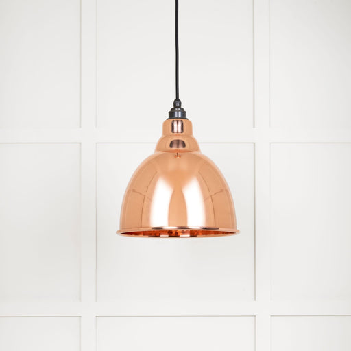 From The Anvil Hammered Copper Brindley Pendant Light