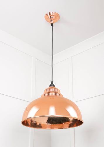 From The Anvil Hammered Copper Harborne Pendant Light