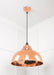 From The Anvil Hammered Copper Harborne Pendant Light