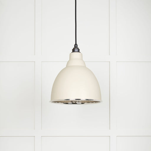 From The Anvil Hammered Nickel Brindley Pendant Light