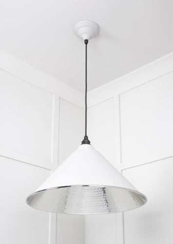 From The Anvil Hammered Nickel Hockley Pendant Light